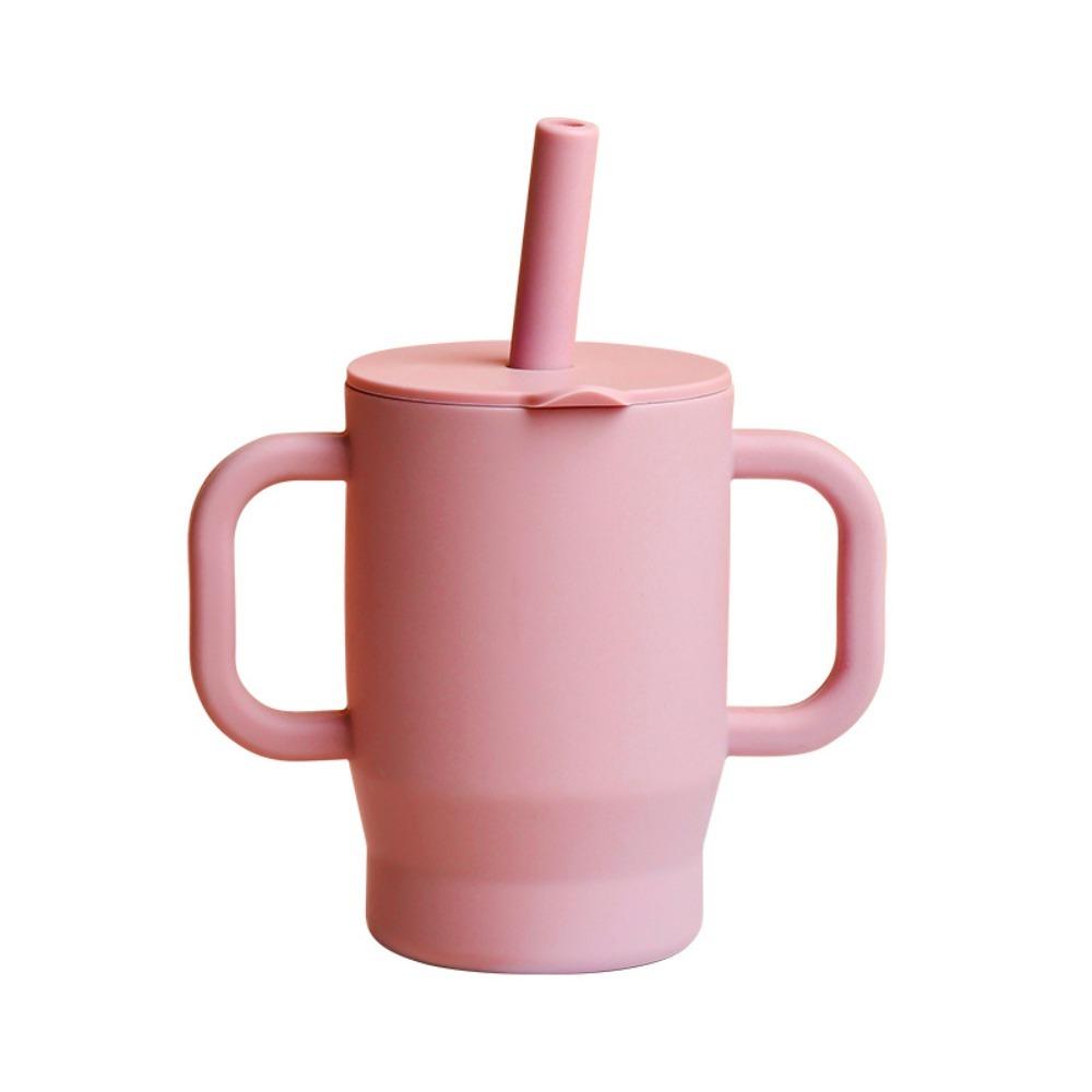 Heat-resistant Baby Straw Cup 180ml Baby Training Cup Household Feeding Cup Milk