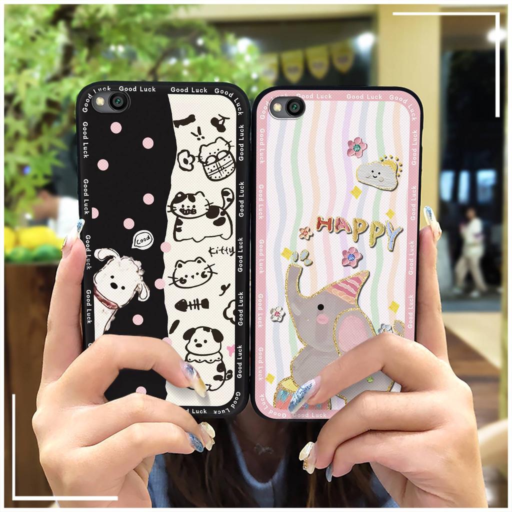 Cartoon Full Wrap Phone Case For Xiaomi Redmi GO Cute Protective Shockproof Silicone Graffiti Anti-knock Dirt-resistant