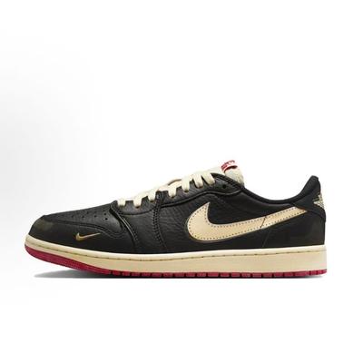 Nigel Sylvester x Air Jordan 1 Low OG Better With Time Pánské tenisky Krémová Černá Muslin IB8958-001
