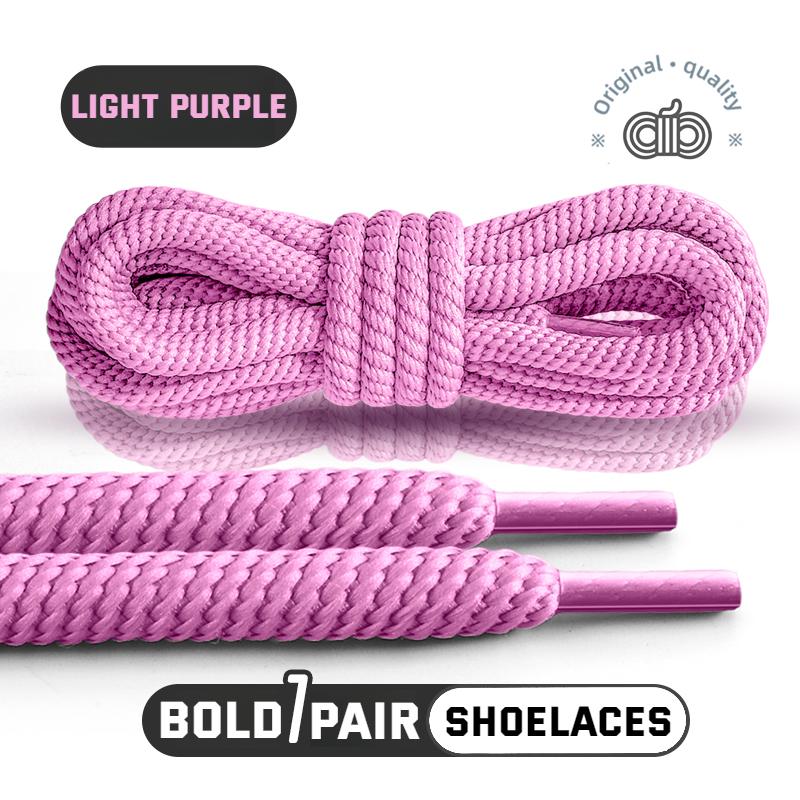 

1 пара круглых шнурков для обуви 10 мм толщиной шнурки для беговых кроссовок 100/120/140/160 см качественные веревочные шнурки 100cm фиолетовый