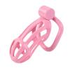 Pink Male Penis Cage with 5 Cock Rings Set Long Penis Bondage Bird Chastity Cage Belt Cock Ring Slave Restraint Man Sex Toy