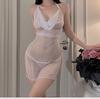 Sex Transparente Dessous Erotische Dessous für Frauen Heiß Schleife Offen Sexy Kostüm Offener Schritt Sex Unterwäsche Fetisch Porno Outfit Kleid