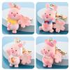 Lovely Animal Pig Keychain Key Ring Piggy Pendant Car Keyring Bag Decor Gift