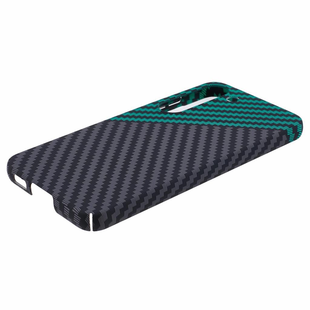 For Samsung Galaxy S24+ PC Case Carbon Fiber Texture Protective Phone Cover