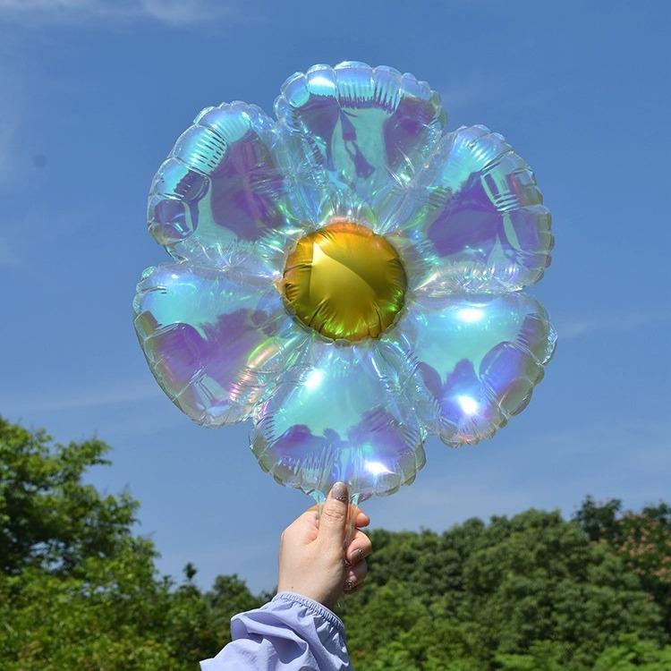 Colorful Daisy and Sunflower Foil Balloons for Birthday and School Decorations