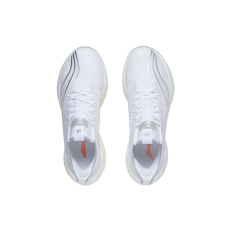 Li Ning Essential Comfortable Shock Absorption Breathable Rebound Low-Top Casual Running Shoes Men sneaker Silver ARRS007-2