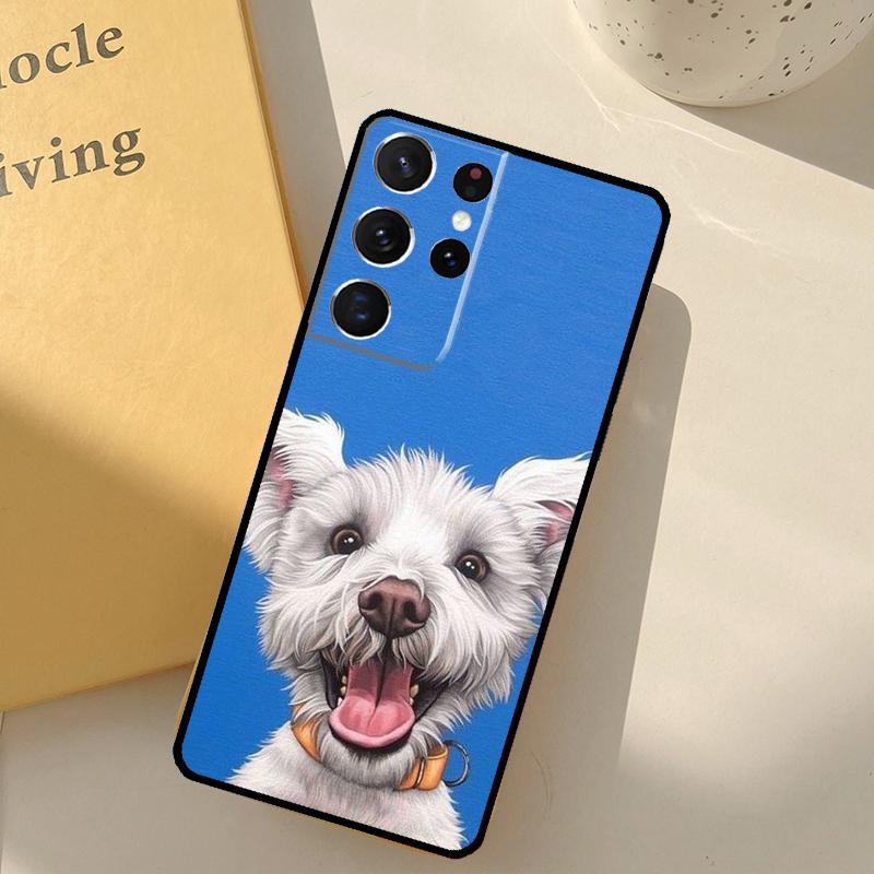 Shih Tzu Dog Phone Case For Samsung Galaxy S25 S20 S21 S22 S23 S24 Ultra S9 S10 Plus S25 FE Cover Shell