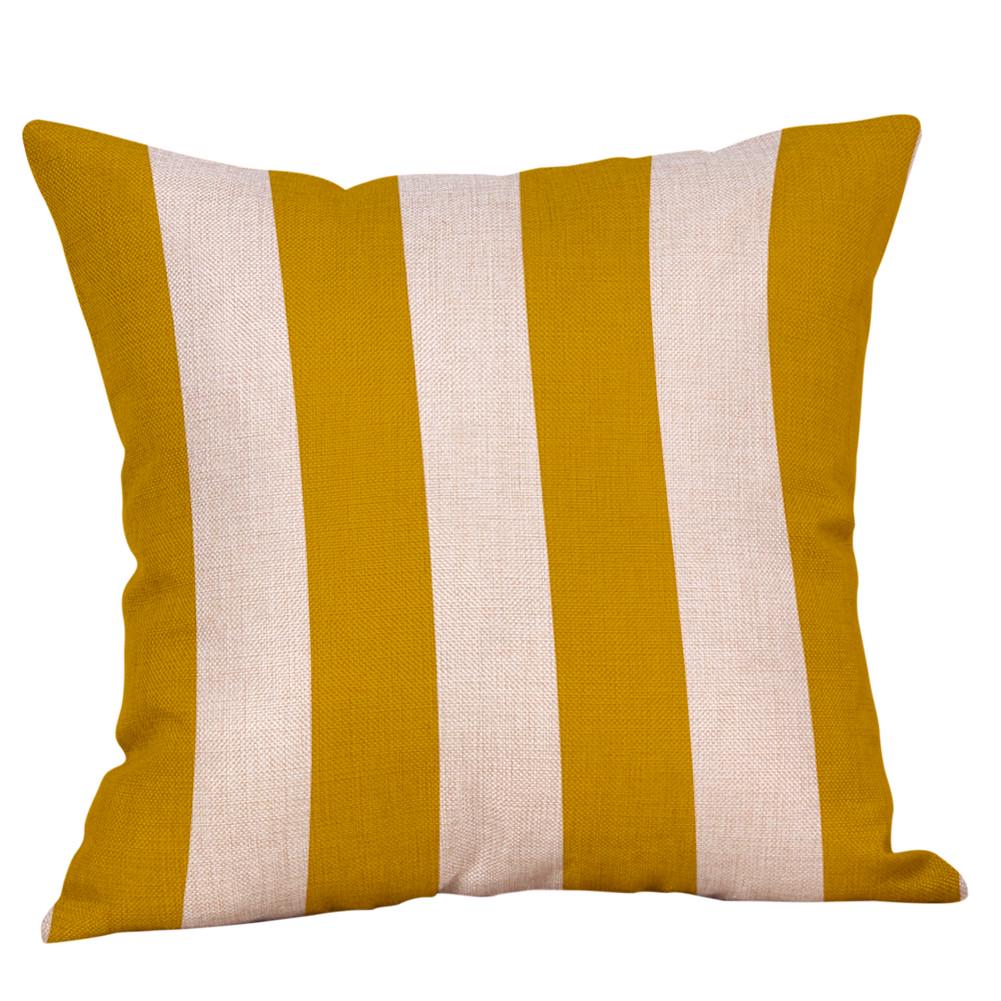 Mustard Pillow Case Yellow Geometric Fall Autumn Cushion Cover  Decorative