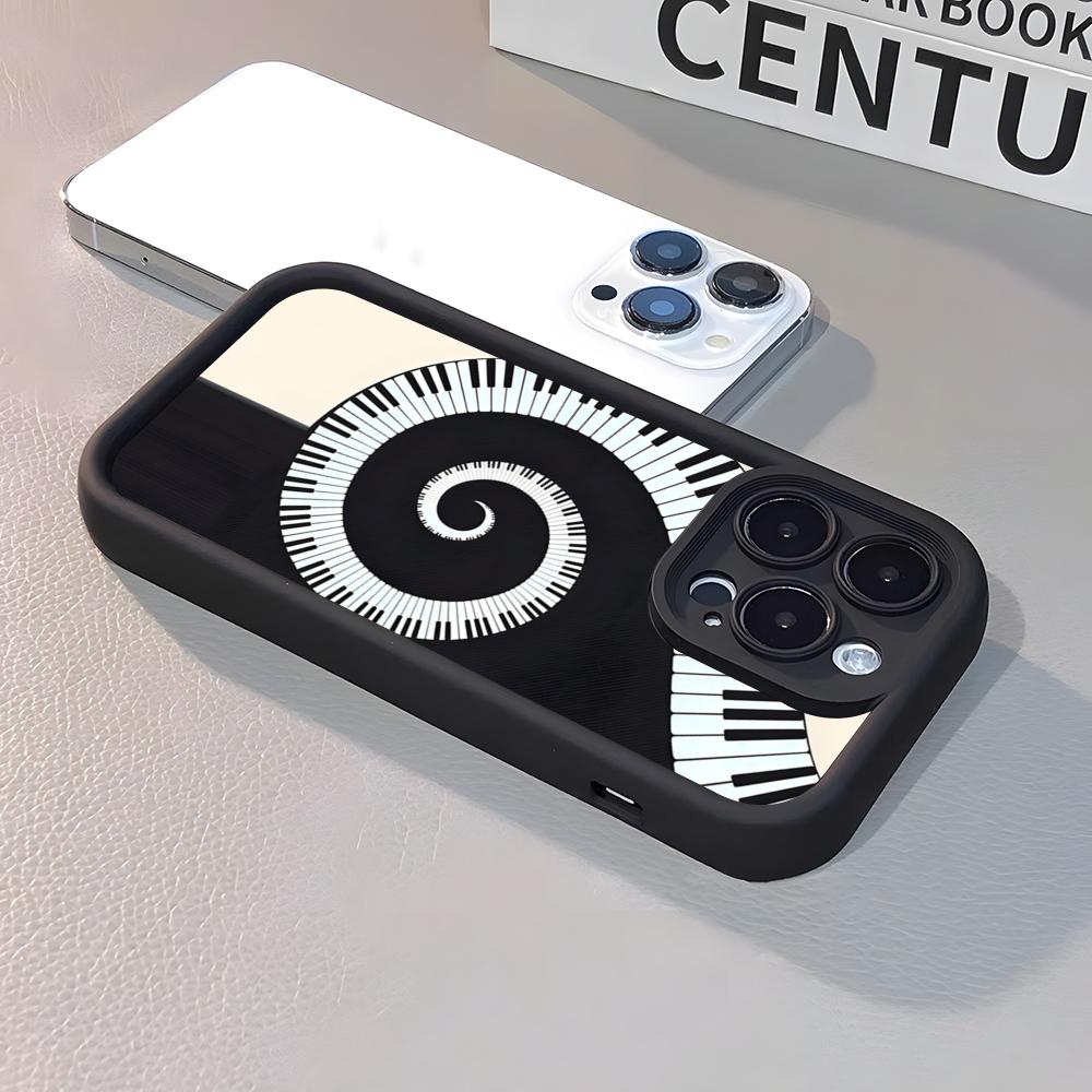 

Piano Keys Is Simple Retro Phone Case For IPhone 17 Air 16 E 15 14 Plus 13 12 11 Pro Max Silicone Soft Case iPhone 16 Pro