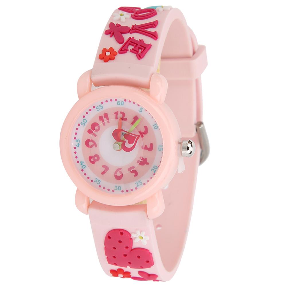 Children Cartoon Wrist Watch PVC Strap Waterproof Quartz Watch for Boys Girls