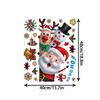 Christmas Window Stickers Santa Claus Reindeer Snowman Stickers Clings Decoration for Glass Christmas Decals Decorations