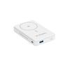 Qi2 10000mAh Magnetic Power Bank with USB-A USB-C 22.5W PD Stand - White