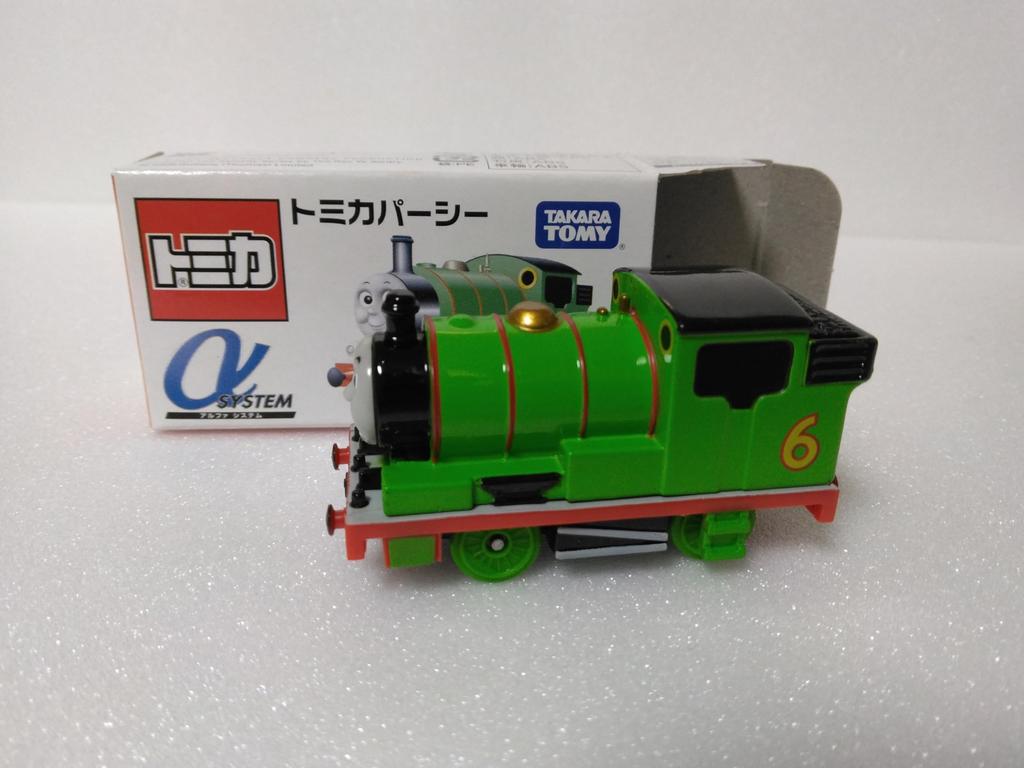 Tomica Thomas the Tank Engine, No. 06, Percy, Alpha System, Green, with Clear Case