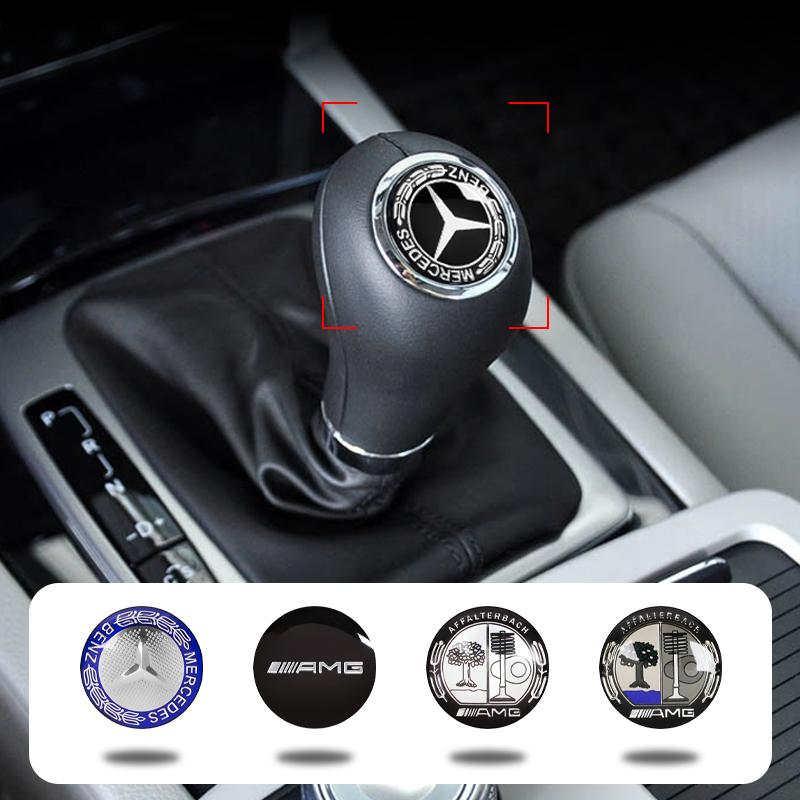 2025 Heißes Auto Getriebesteuerhebel Aufkleber Schalthebel Emblem Für Mercedes Benz AMG W203 W206 W220 W205 W211 W212 W201 W210 W10