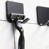 3pcs Self-Adhesive Razor Holder & Towel Hooks - No Drill Adhesive Wall Mounted Bathroom Organizers, -Free Installation Suitable