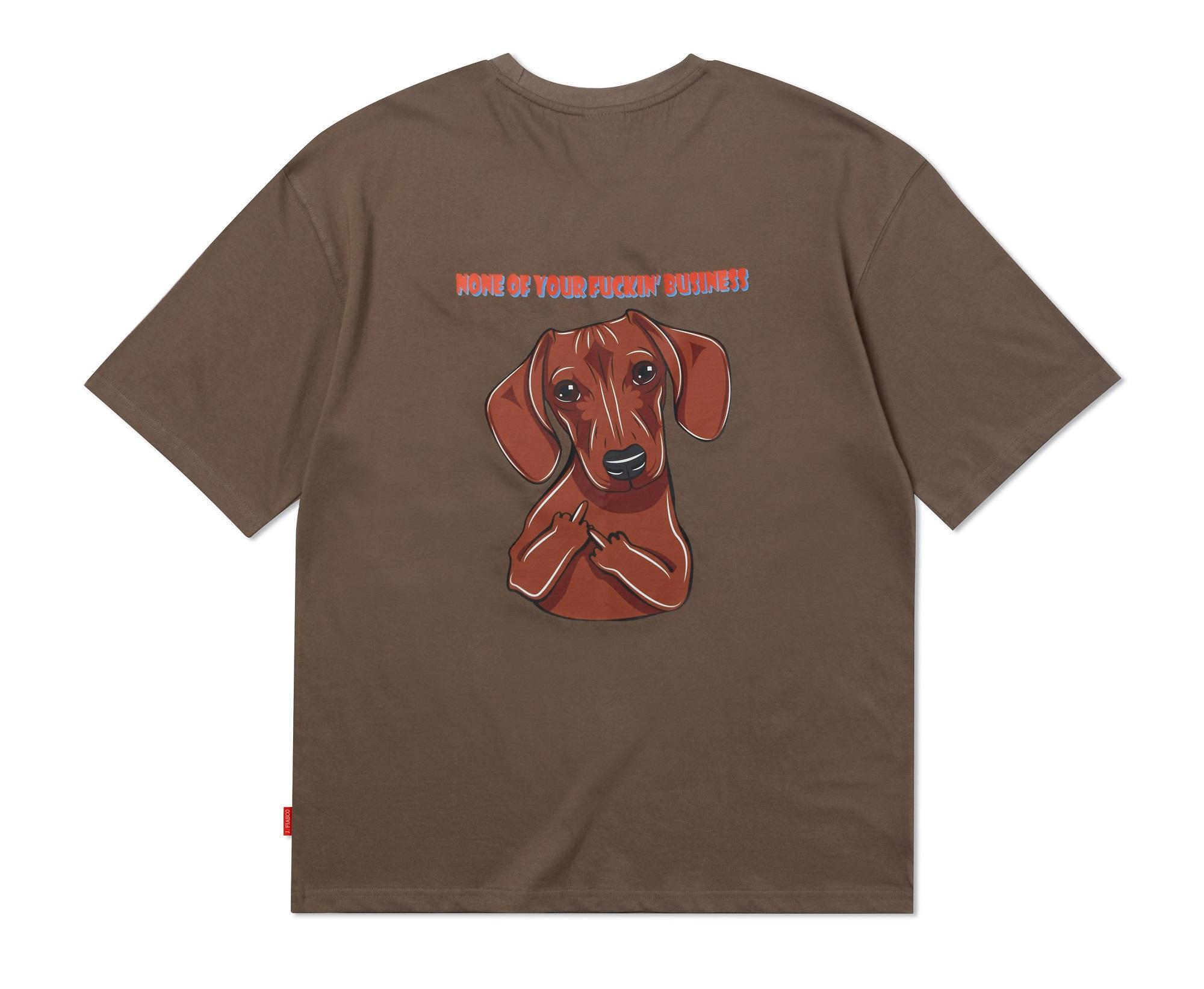 J Piasco Naughty Puppy Henry Graphic T-Shirt [Brown] Brown/L