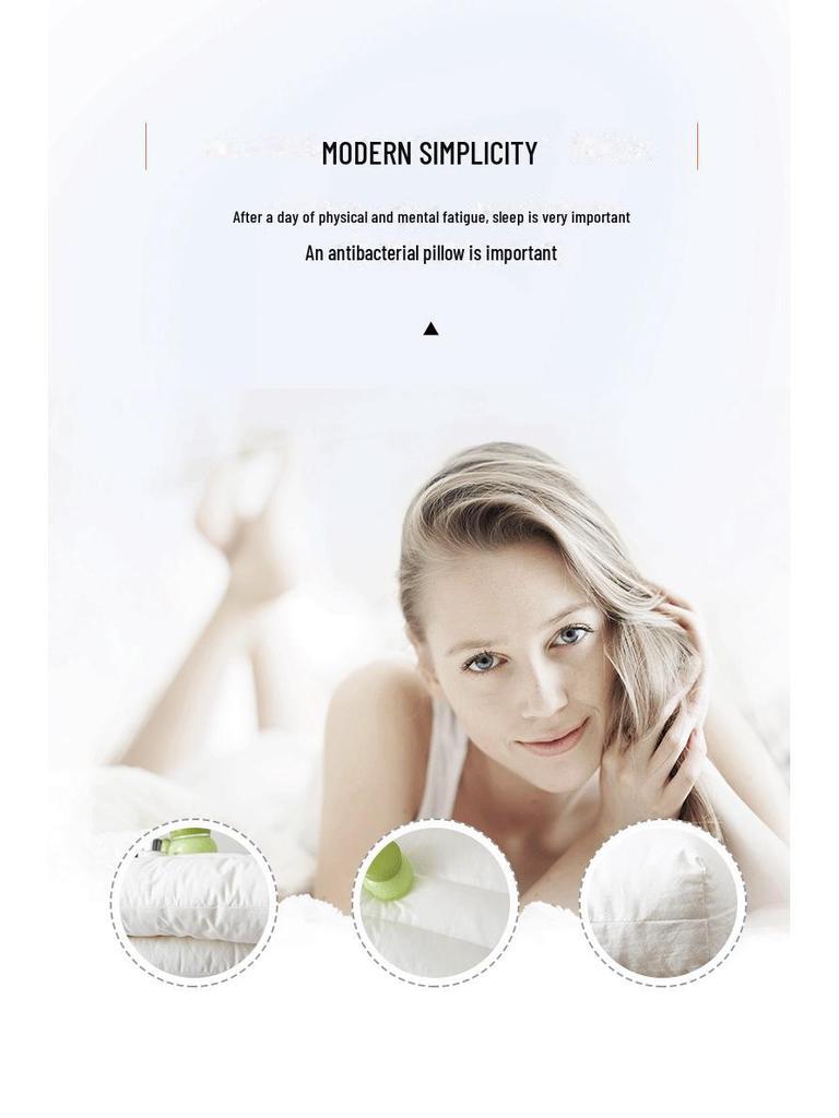 Duo Xi Ai Mei Children's Cotton Pillow - Medium/Low Softness for Home/Hotel.