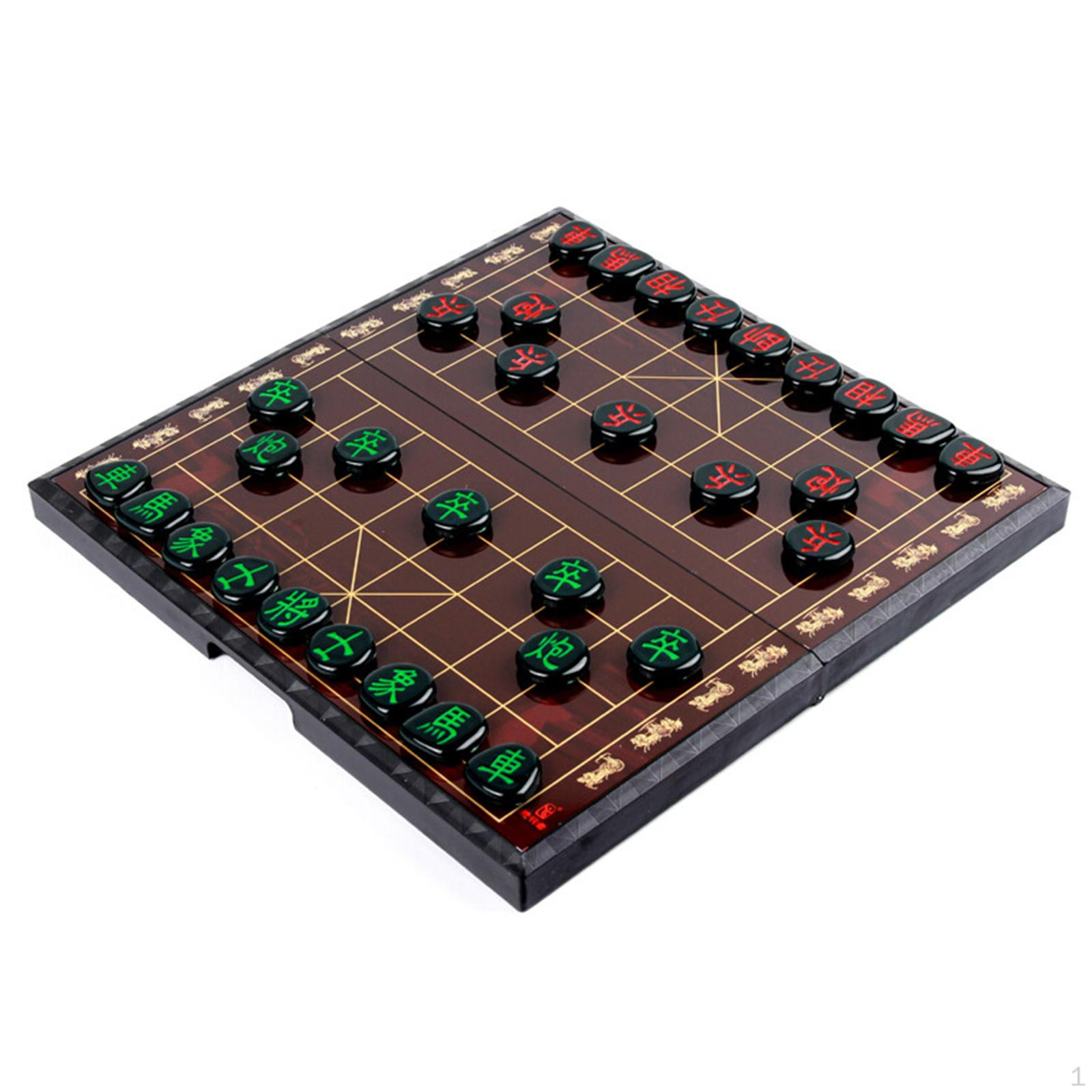 

Large Chinese Chess Board Compact Skills Xiangqi Set Table Games Educational
