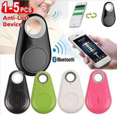 1-5pcs Mini GPS Tracker Bluetooth Tracker AntiLost Device Round Pet Kid Bag Wallet Tracking Smart Finder Locator