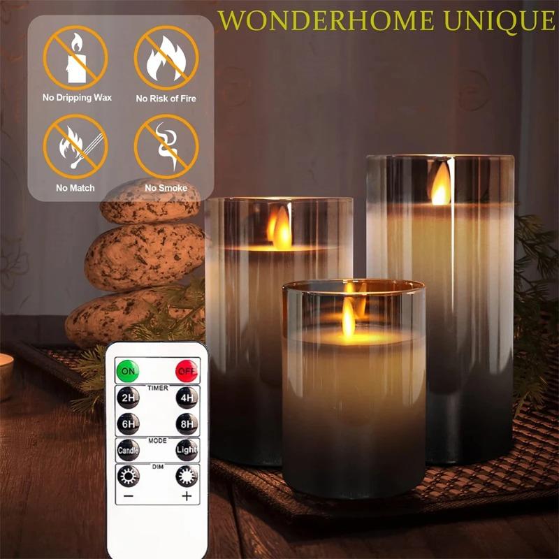 LED Flameless Electronic Candle Lights Flickering Simulated Tea Candles Battery Powered for Wedding Party Festival Home Table Decorations