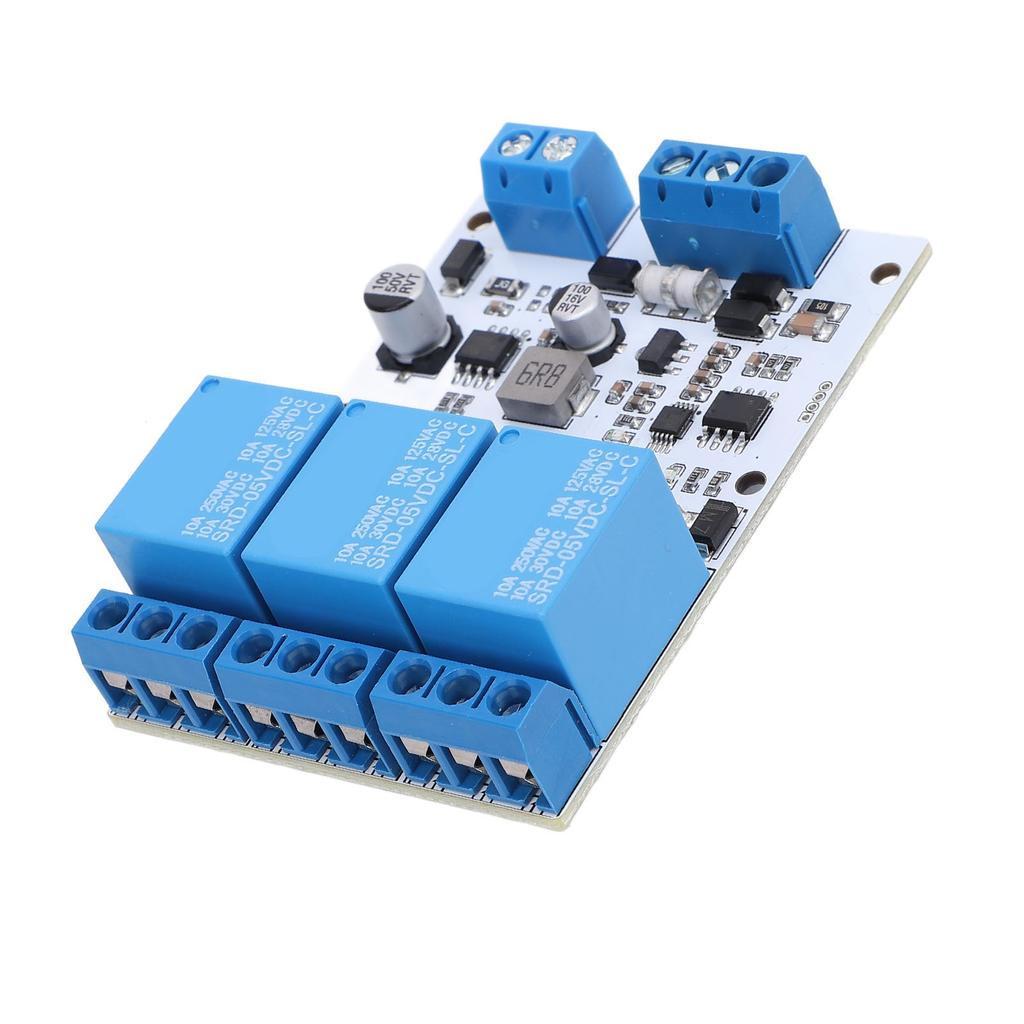 3 Channel Relay Module RS485 TTL Serial Control RTU Relay Module with Optocoupler for Automated Cont