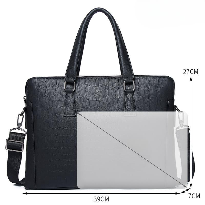 Modische Herrenhandtasche Rindsleder High-End Herren Aktentasche
