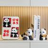 2Pcs: Library Panda Decorative Bookholder Decorative Desktop Cute Panda Bookholder School Office Resin Bookholder
