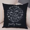 Coffee Time Cushion Cover Colorful Stacked Cup Design Polyester Bedroom Decor Throw Pillow Case
