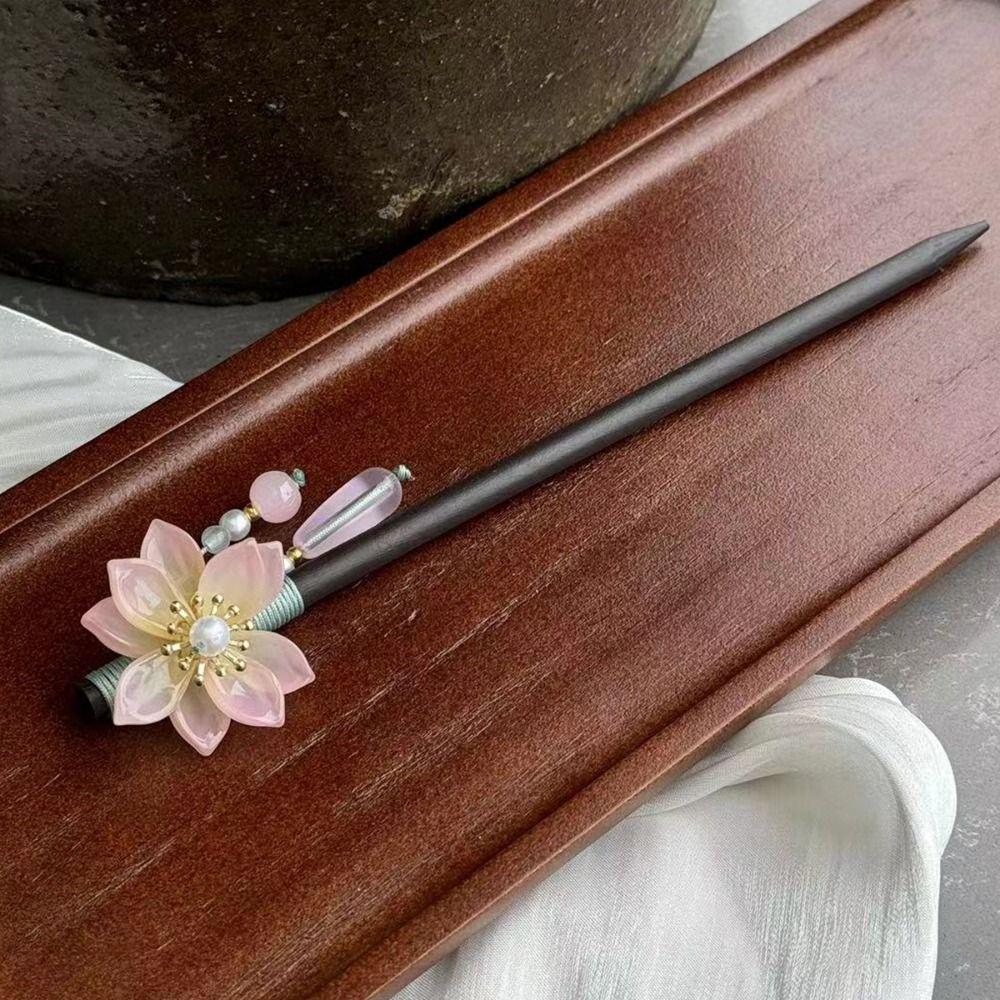 Chinese Style Flower Hair Sticks Handmade Party Hair Bun Hair Chopsticks  for Women Girls