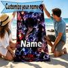 Custom Name Personalized Jujutsu Kaisen Print Beach Towel, for Trip Camping Beach Party Home Decor, Birthday Gift for Family & Friends