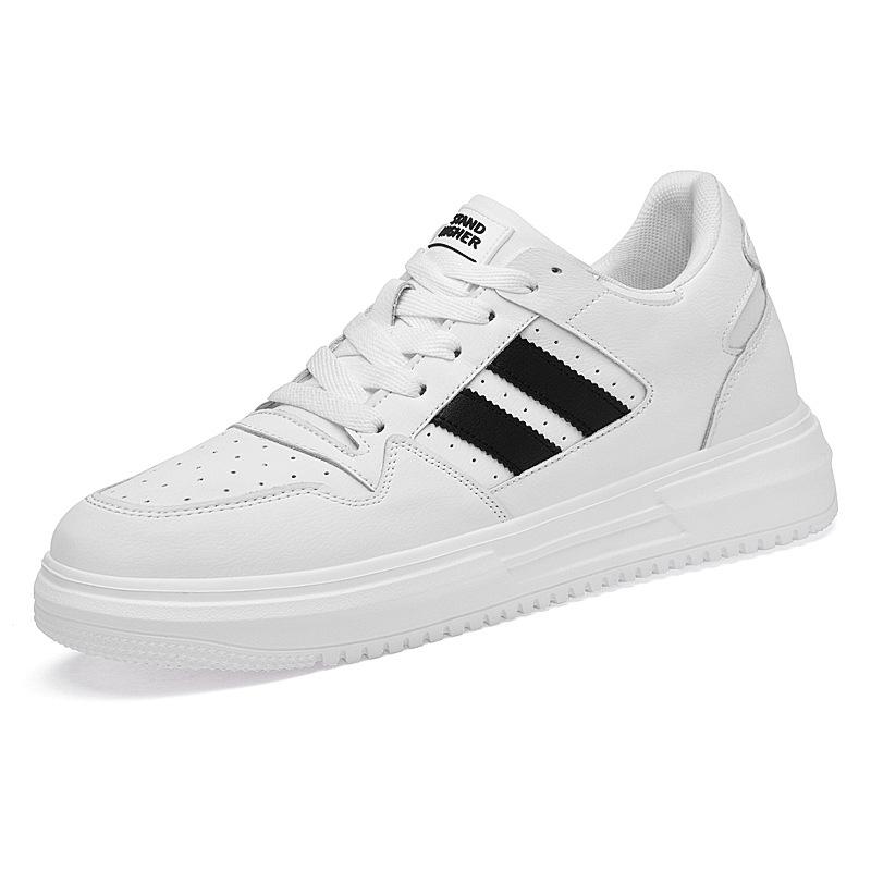 

830 Men s Women s Height Increasing Board Shoes White Retro Skateboarding Thick Soled Sponge Couple s Casual Trendy 45 белый