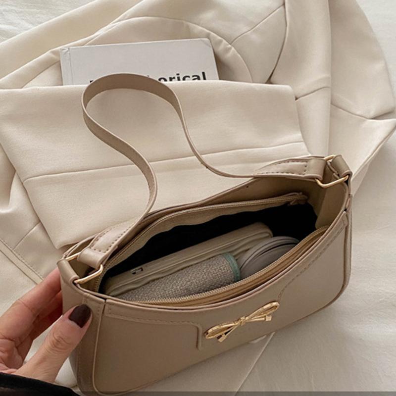 Small Square Bag New Shoulder Bag Diagonal Cross Bag Fashionable Women Bow Design Underarm Bags CLE