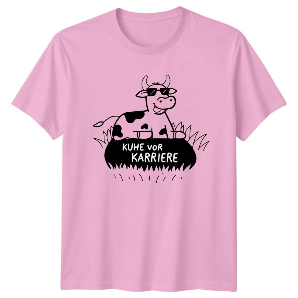 Kuhe Vor Karriere TShirt Cow Lover Farming Birthday Gift For Him And Her