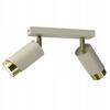Lampa Sufitowa Plafon 2-pkt Tuby Złoty Gu10 Led Spot Beżowa Polska