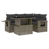 VidaXL Garden Furniture Set 5 Pcs with Grey Cushions Braided Resin 3267880
