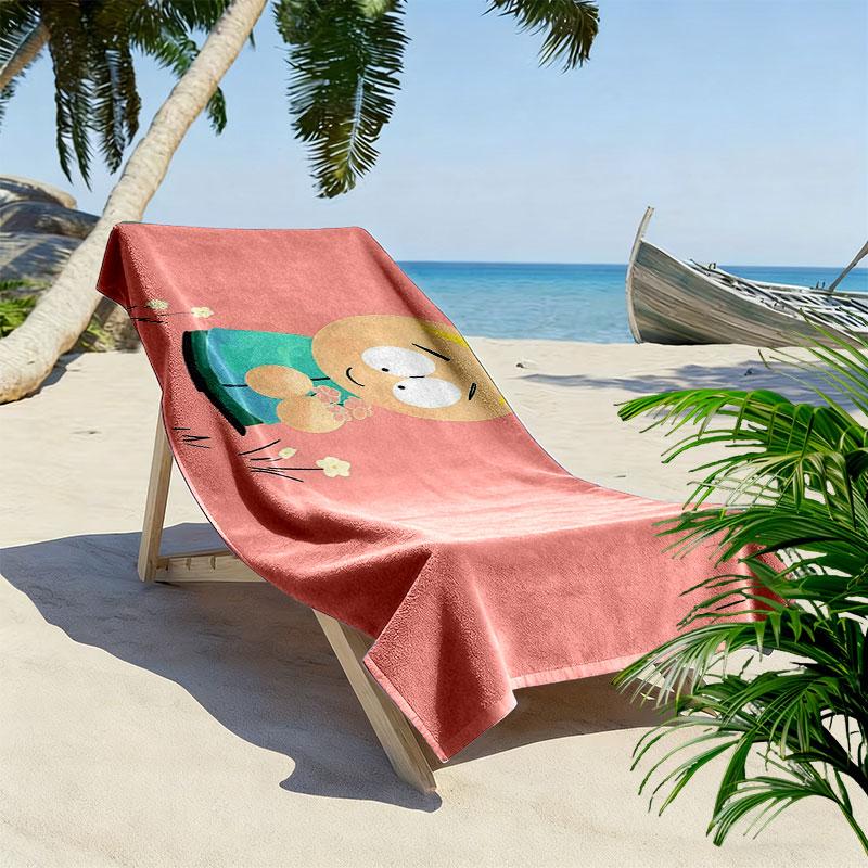 Butters Print Beach Towel, Large Soft Quick Dry Towel for Beach Camping Swimming
