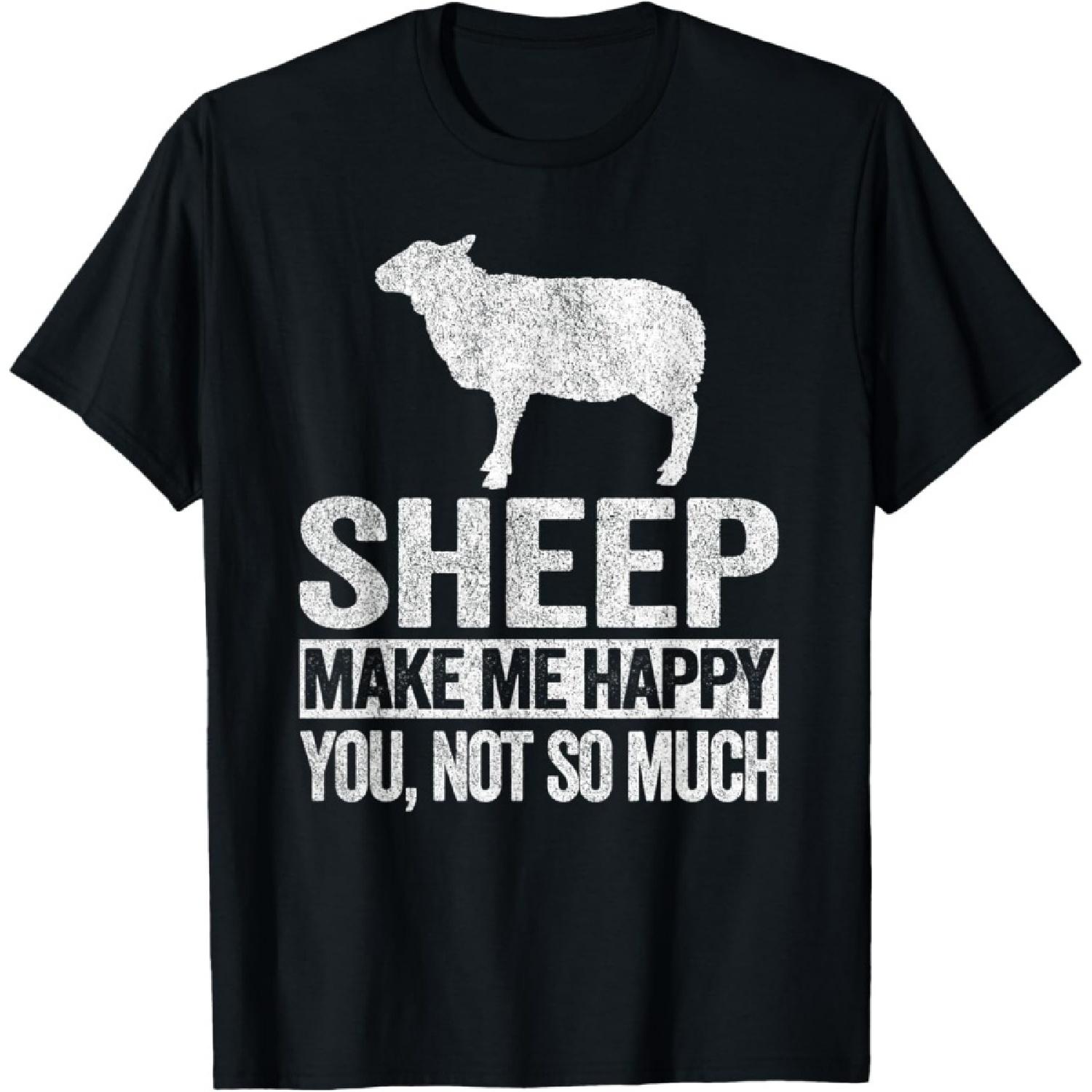Sheep Lover Funny Sheep Quote Retro T-Shirt(1) S