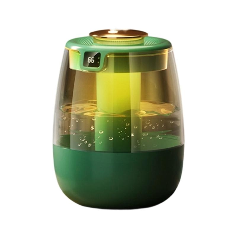 USB Humidifier for Bedroom 1.3L Cool Misting Humidifier with Night Light Humidifier Digital Display for Home Plant Room X7XA