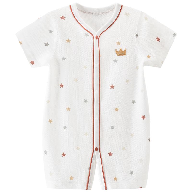 Guai Qi Xiong Baby Cotton Short Sleeve Romper 90