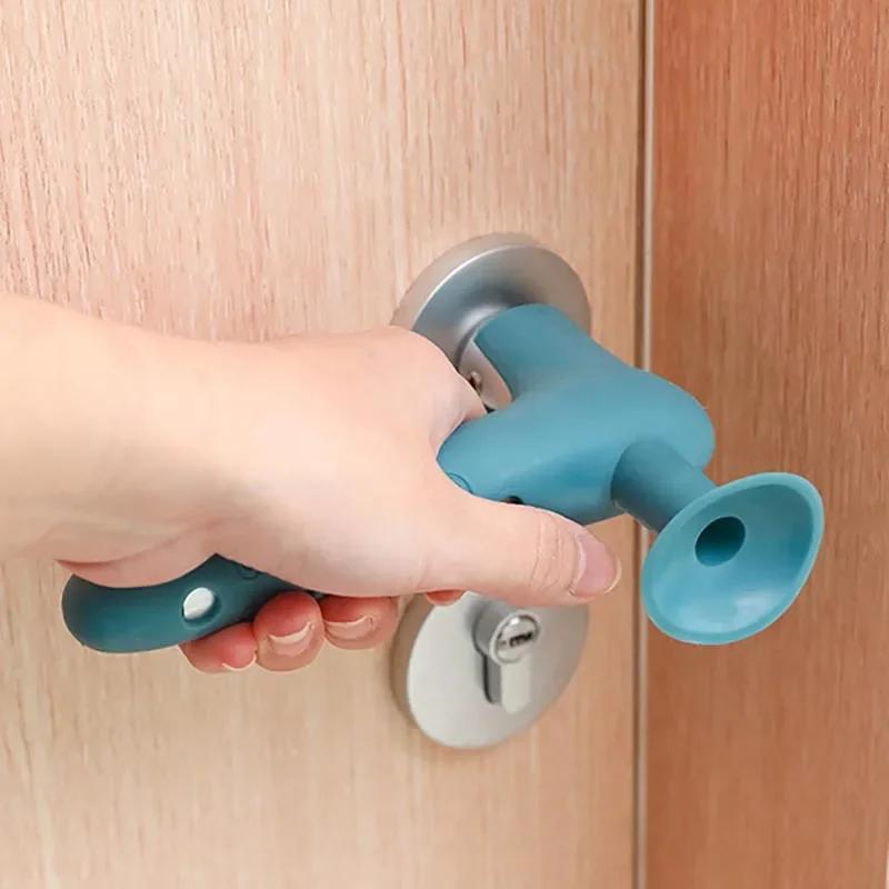 Silicone Door Handle Protector Anti-Collision Knob Cover Kids Safety Guard For Bedroom Living Room Household Use