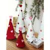 12/15/20cm Romantic Valentine's Day Love Christmas Tree Tabletop Decoration, Heart Decorative Proposal Wedding Party Scene Decoration