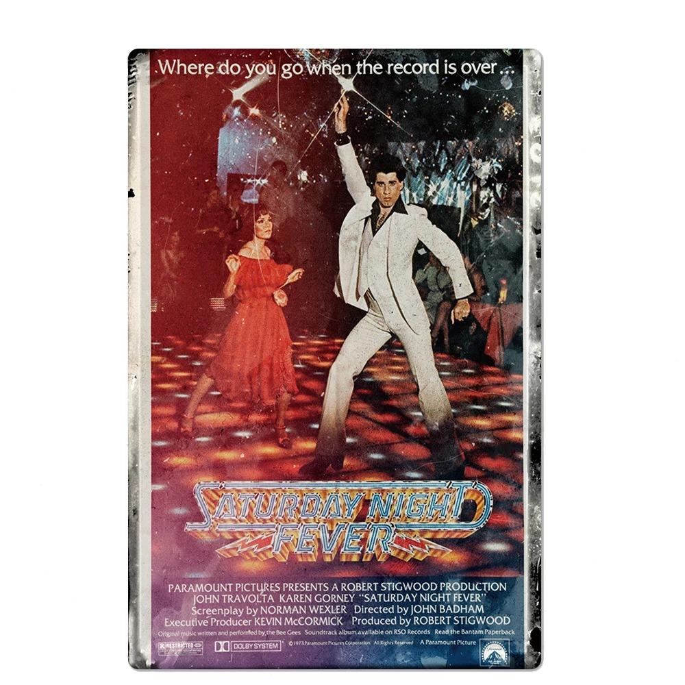 

Vintage Metal Signs Decor Classic Film Posters Metal Plaque Movie Metal Tin Sign Wall Decor for Room Club Bar 20x30cm