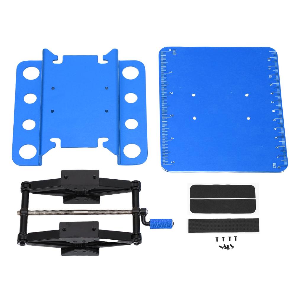 RC Car Repair Work Stand 2.36 Inch to 5.51 Inch Manual Lift Lower Workstation with Anti Slip Pad for