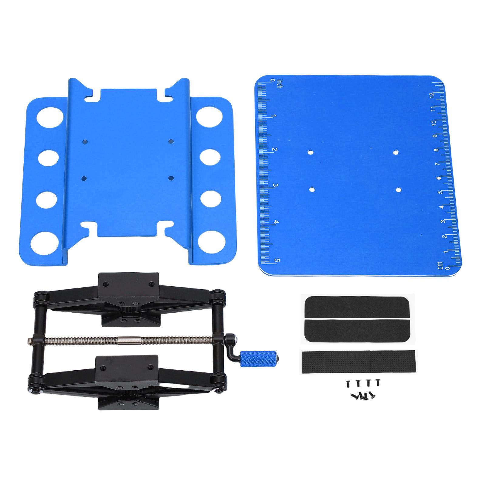 

RC Car Repair Work Stand 2.36 Inch to 5.51 Inch Manual Lift Lower Workstation with Anti Slip Pad