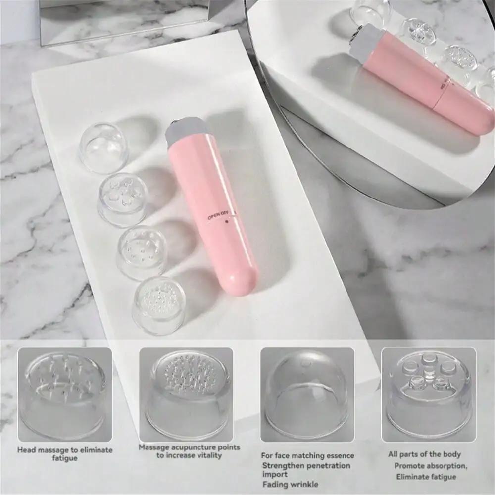 Mini Electric Eye Massager Vibrating Beauty Device, 4-In-1 Portable Facial Muscle Massager