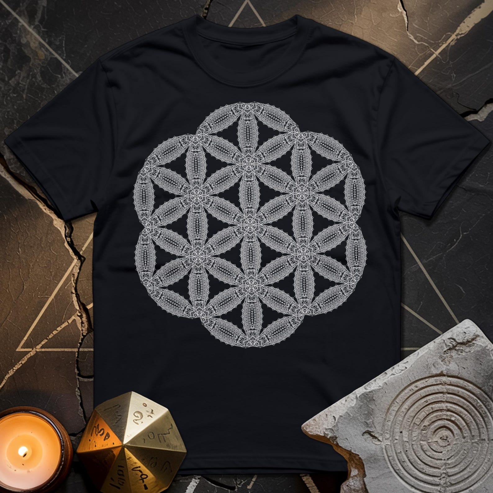 Organic Seed of Life T-Shirt | Sacred Geometry Unisex Tee 3XL