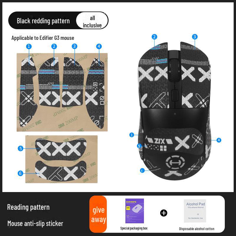 Edifier G3/G3M Anti-Rutsch- und Schweißabsorbierende Mausaufkleber
