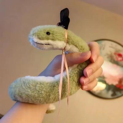 Cute Little Snake Plush Toy, Children's Fabric Doll, Green Snake Plush Toy, Sofa And Living Room Decoration