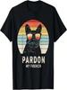 Maglietta Vintage Retrò con Bulldog Francese 'Pardon My French'