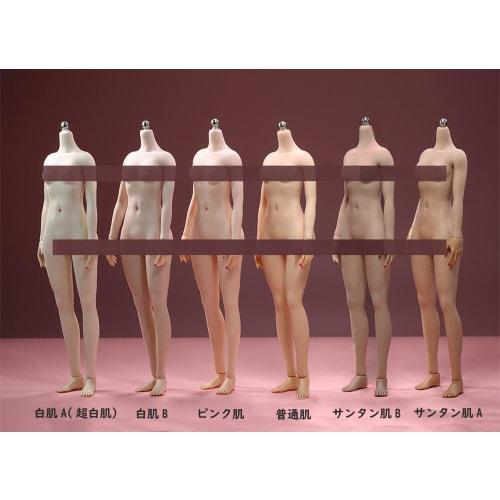 HiPlay JIAOUDOLL 1/6 Scale Super Flexible Female Seamless Figure Body, Super Articulated, Girl-Shaped Body, Small Bust (White Skin, Loli Body Type)